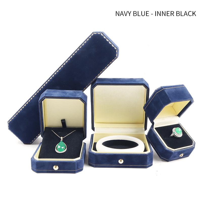 European Octagonal Jewelry Box for Rings, Necklaces, and Bracelets