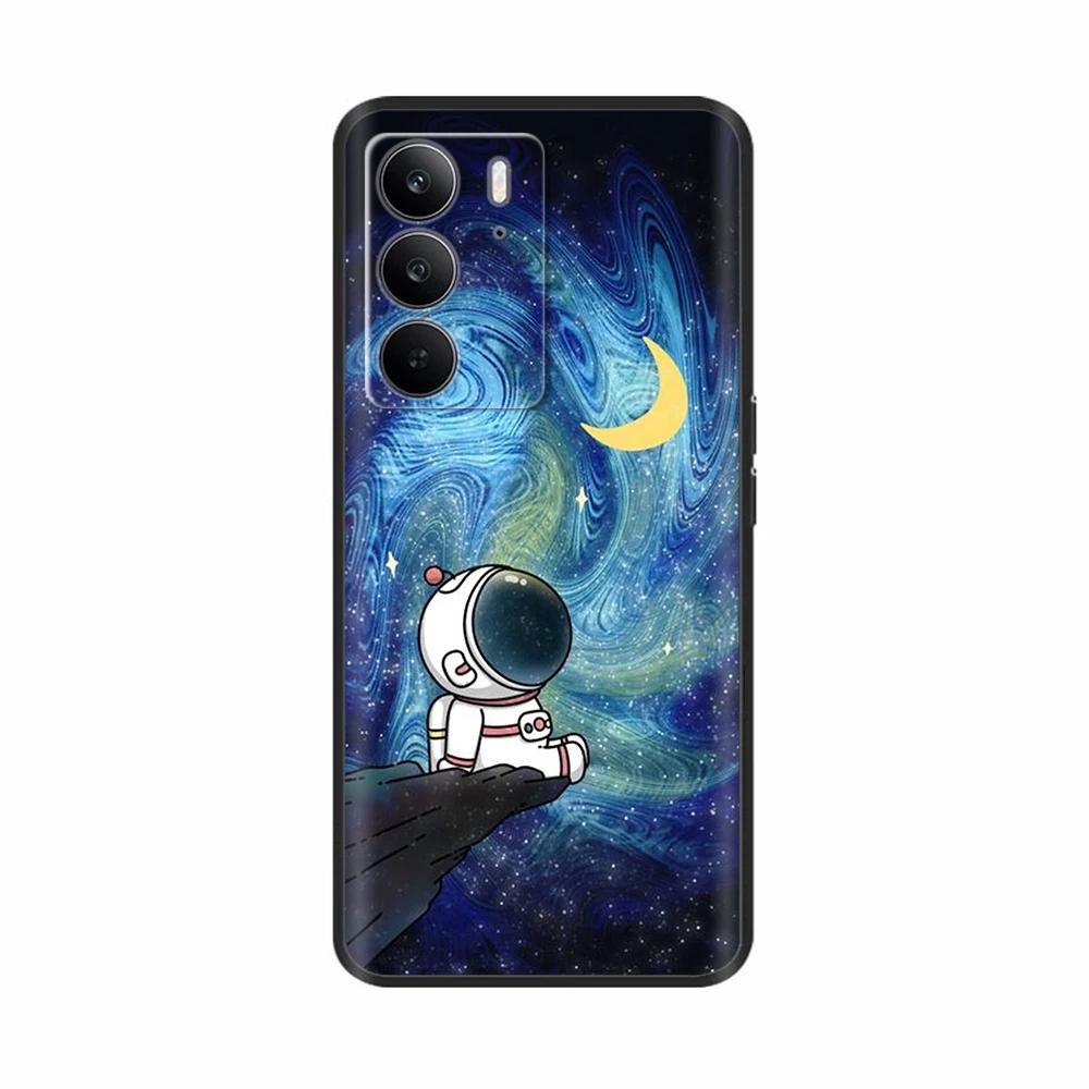 Для Realme 14x 5G Чехлы для телефонов Забавная защита камеры Мягкая жидкая силиконовая задняя крышка для Oppo Realme C75 4G realmeC75 Fundas