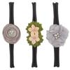 3Pcs/Set Cartoon Cute Flower Girl Hair Band Bowknot Beautiful Kids Headband  for  Photography Birthday