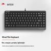 A4TECH FK11 Проводная 86-клавишная Портативная Мини-клавиатура
