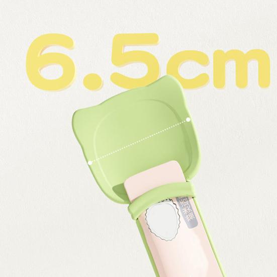 Cat Strip Feeder Clean Spoon Easy Squeeze with Card Slot Prevent Wasting Cat Treat Bars Squeezer Cereal Dispenser