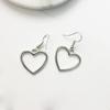 Women Elegant Fashion Hollow Out Love Heart Drop Piercing Earring MIT