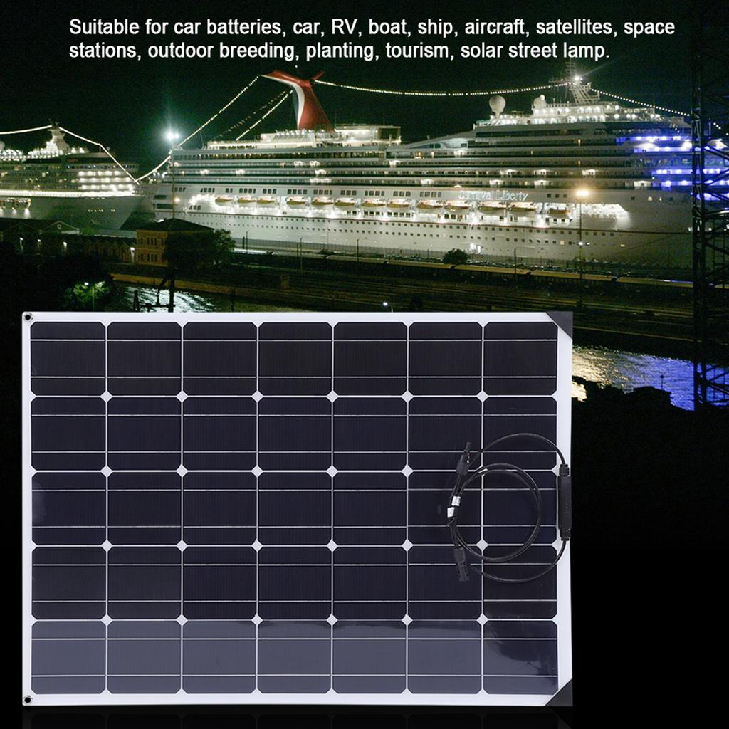 150W Flexible Solar Panel 20A Solar Controller 10M Extension Cable for Motorhome Boat