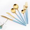 304 Gold Tableware Matte Cutlery Set Salad Fork Spoon Butter Knife Flatware Teaspoon Dessert Fork Stainless Steel Dinnerware Set