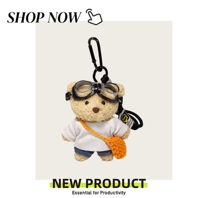 Летняя сумка-портфель Подвеска-кукла Медведь Мультяшная плюшевая кукла Подвеска для школьной сумки Рюкзака Брелок Маленький подарок