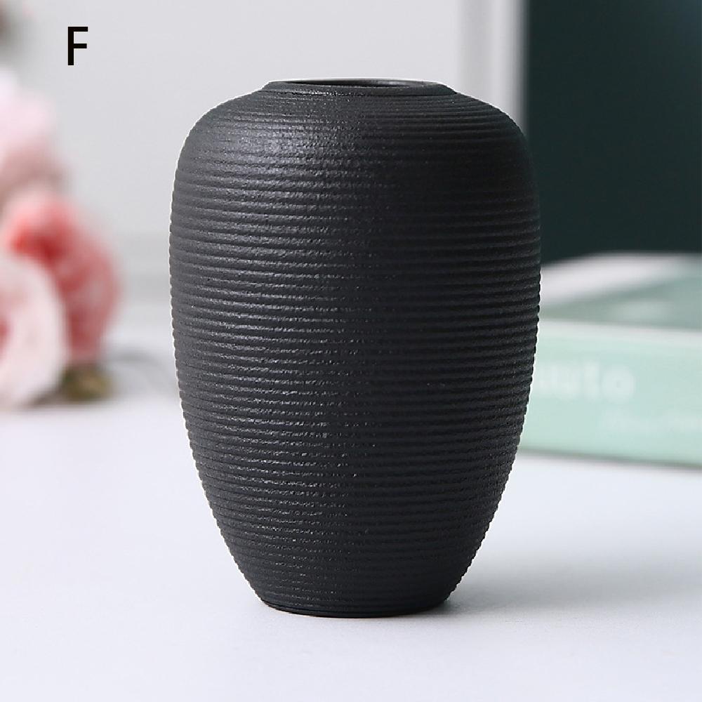 Небольшие керамические вазы, простой декор для дома, украшение гостиной, кашпо для сухих цветов, изделия ручной работы, гидропонные вазы