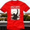 Эксклюзивная футболка 'Adrian' из фильма 'Рокки' Винтажная футболка с графикой боксерского силуэта для киномана 100% хлопок Унисекс Повседневная футболка