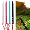 1/4pcs 4 Colors Aluminum Alloy Tool Tent Pegs Accessories Round Tent Stake Camping Nails