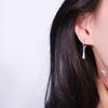 Серьги-капли в форме груши - Стильные, Крутые, Длинный полосатый дизайн, Унисекс, На зажиме