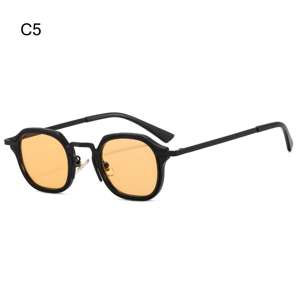 Y2K Punk Shades Metal Frame Driving Sun Glasses Fashion Small Square Sunglasses  for Women & Men