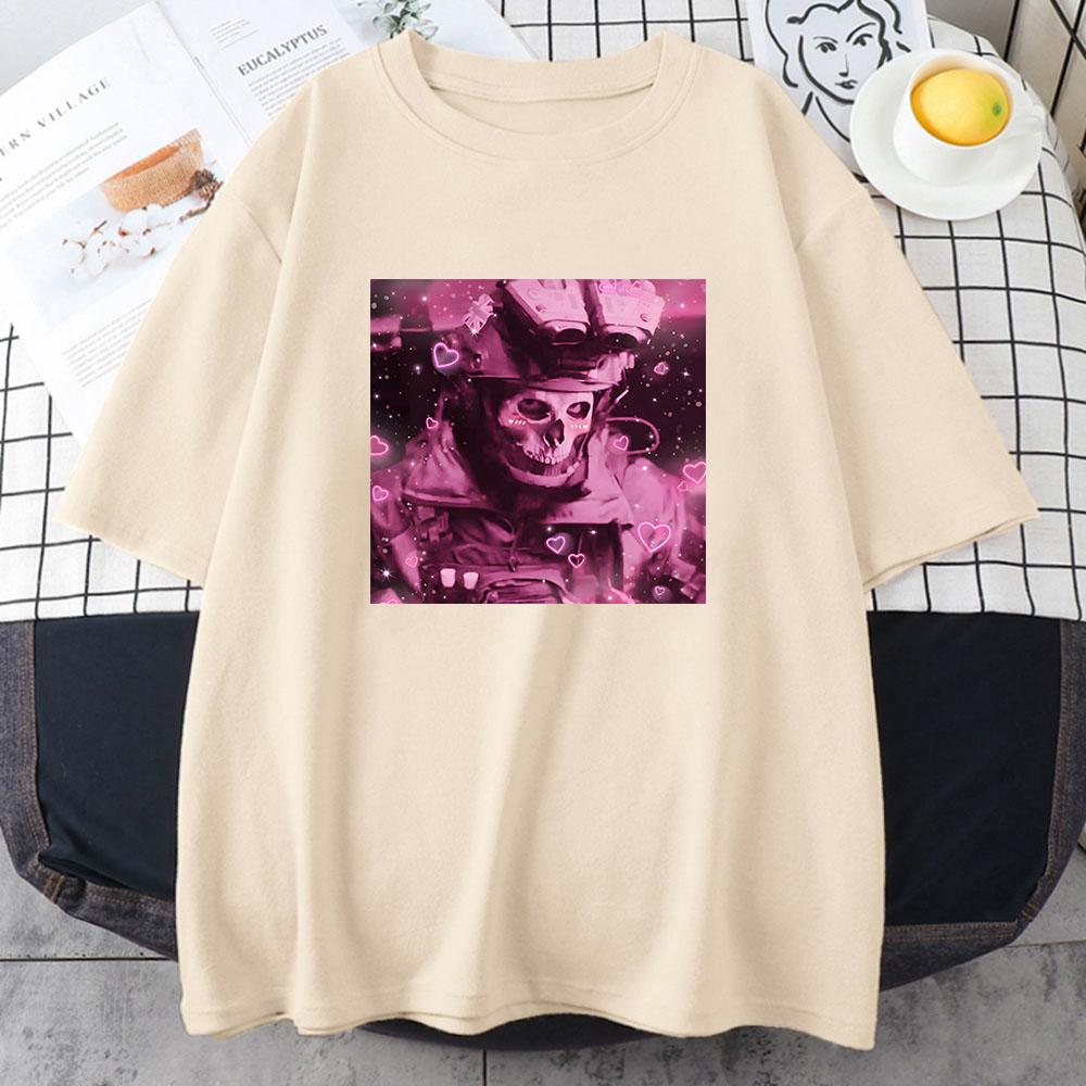 BabyGirl Call of Duty Game T-shirts Summer Cotton High Quality Tee-shirt Streetwear Casual Women Men Unisex Tshirts Kawaii Print Tops