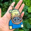 Haaland Bobblehead Keychain Funny World Cup Football Star Pendant Student Gift Cartoon Doll Accessory