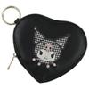 Marimo Craft Серия Sanrio Монохромная Мини-кошелек-сердечко Kuromi Ш120 x В105 x Г15 мм SRTZ-250