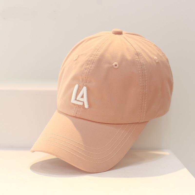 New simple letter baseball cap women's tide brand spring and summer versatile curved brim sun protection shade cap men