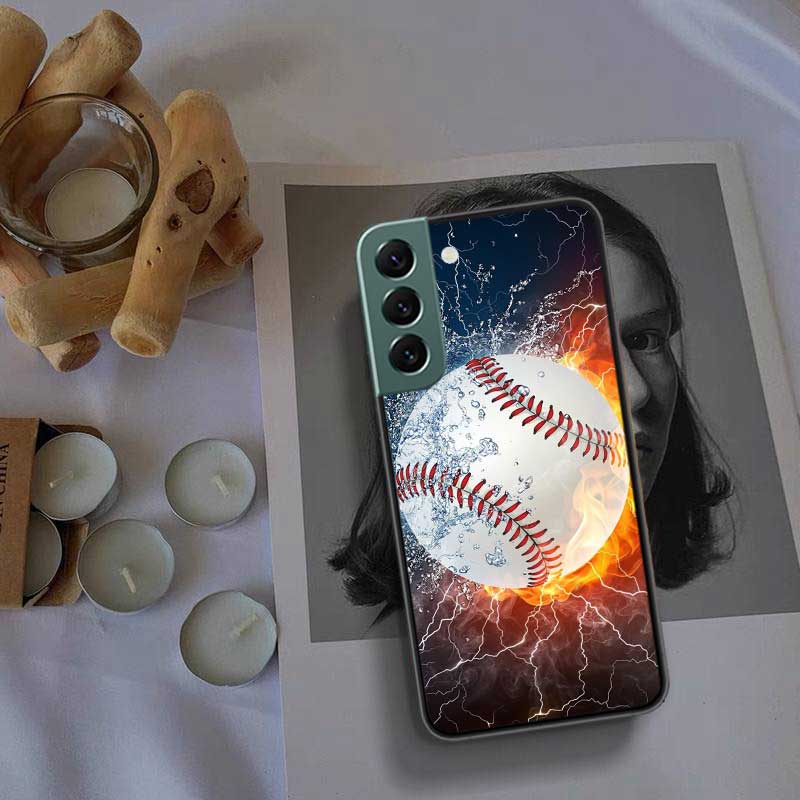 Baseball Phone Case For Samsung Galaxy S22 S25 Ultra S21 S10 Plus S25Edge S20 S23 S24 FE S10E Cover Silicone Soft TPU Clear Shel