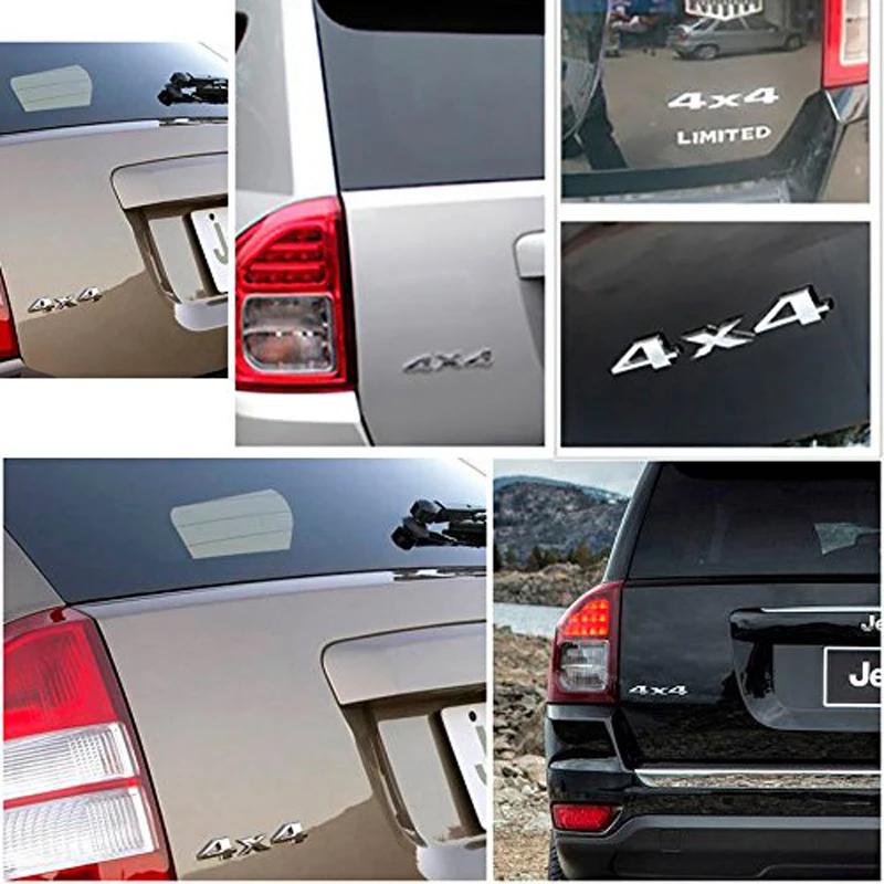 AUTCOAT 1Pcs 3D 4x4 Four Wheel Drive Car Sticker Logo Emblem Badge Decals Car Styling Accessories