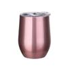 Cute Full Color Sprayed Office Vacuum Flask Coffee Mugs 10oz Double Wall Steel Egg Shape Water Cups