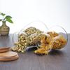 Стеклянная банка для хранения с деревянной крышкой, бутылки для хранения на кухне, банки, трапециевидные контейнеры для еды, зерна, чай, кофейные зерна, банка для конфет