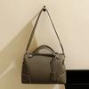 Top-layer Leather Handbag for Women Niche Large Capacity Simple Commuting Leather Pillow Bag One-shoulder Crossbody Bag