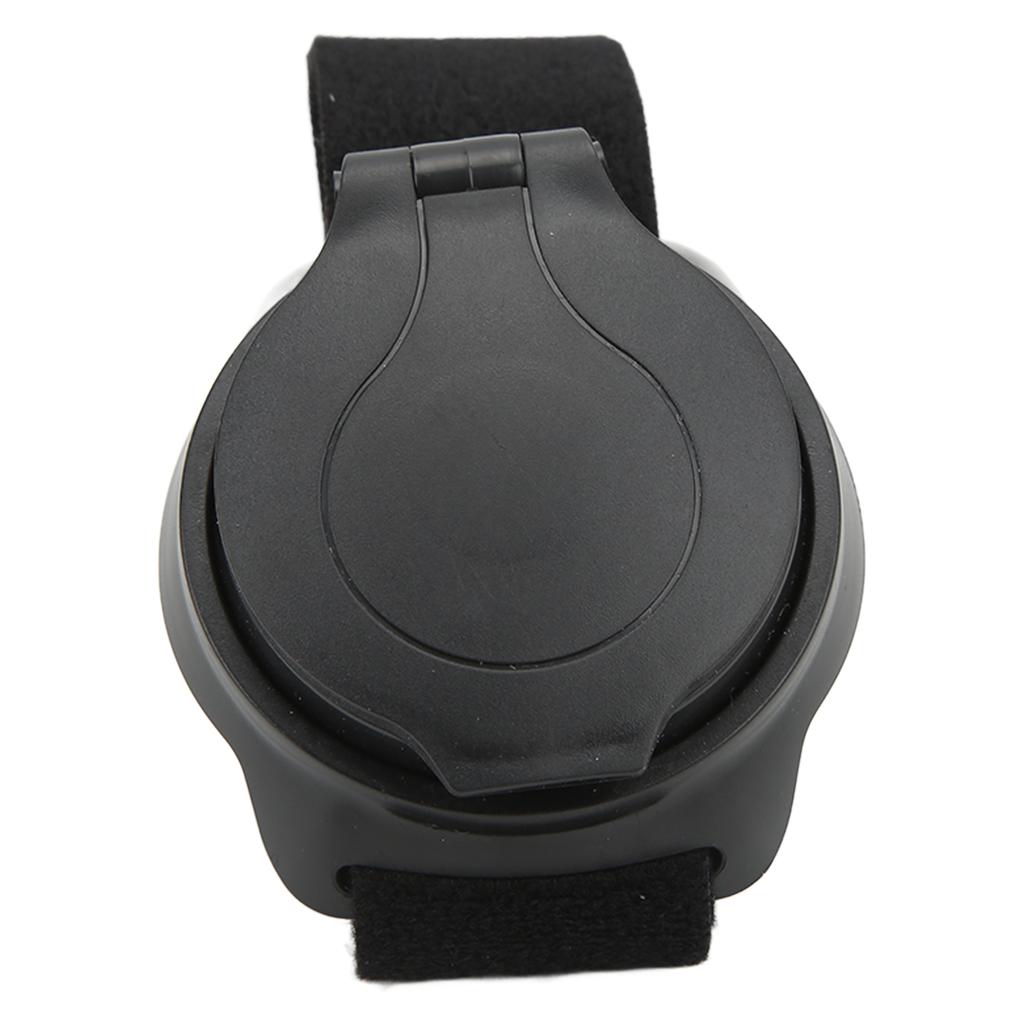 Велосипедное зеркало с нейлоновым ремешком на запястье, выпуклый дизайн, черное, диаметр 5 см, зеркало заднего вида для велосипеда