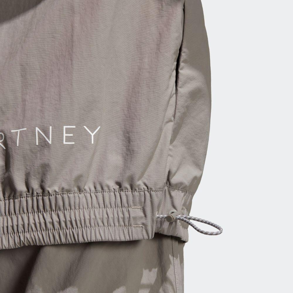 adidas Однотонная вязаная спортивная куртка на молнии для совместной работы X Stella McCartney, женские куртки голубовато-серого цвета HR9178