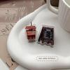Stationery Kawaii Coffee Acrylic Clips Binder Clips Coffee Paper Clip  Paper Holder