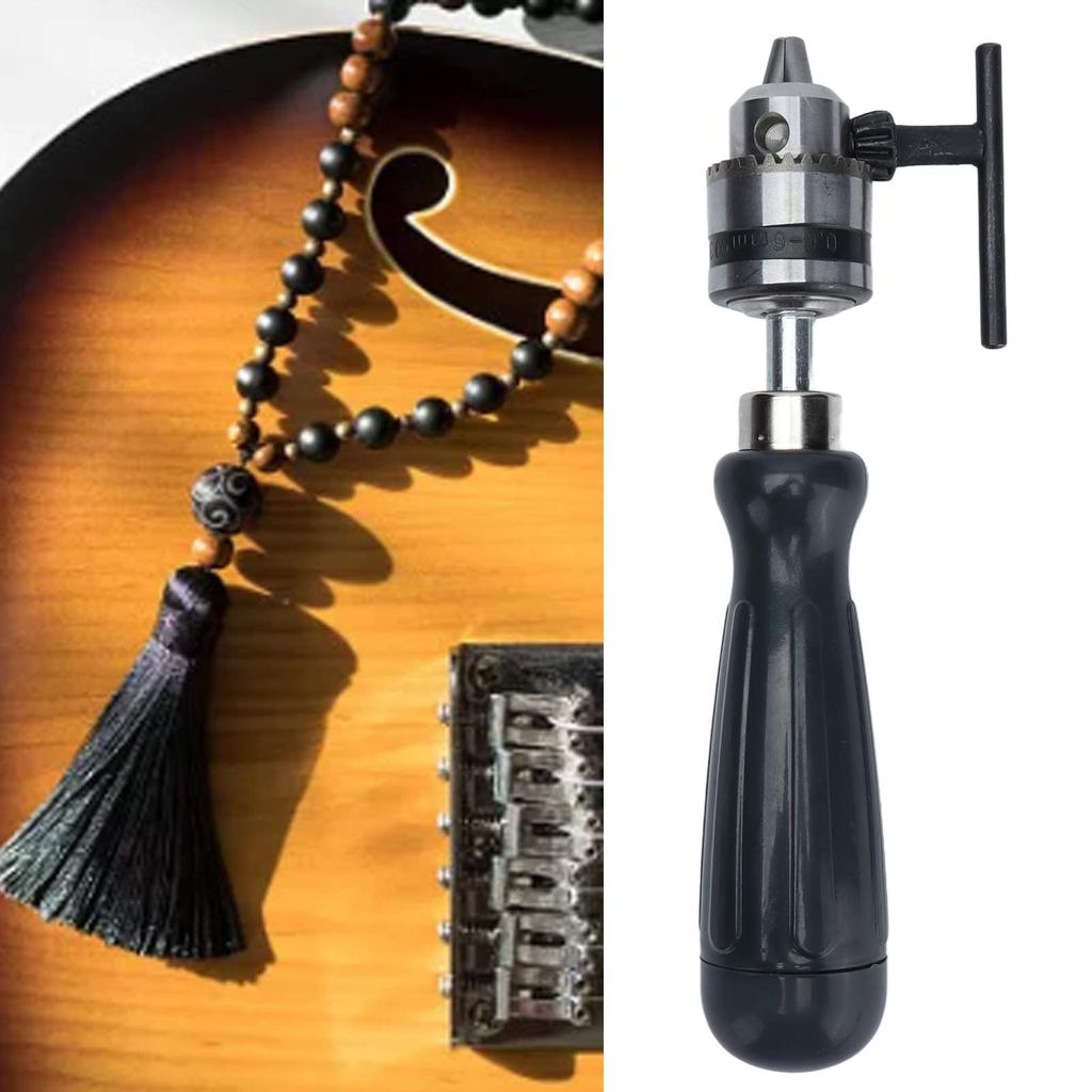 SOCOCO Manual Tool Pin Vise for Hand Clamping for Soft Acrylic and Carbon Steel Drill, Drilling, 0.6-6mm Range, Woodworking, Metals, Sheets, DIY,