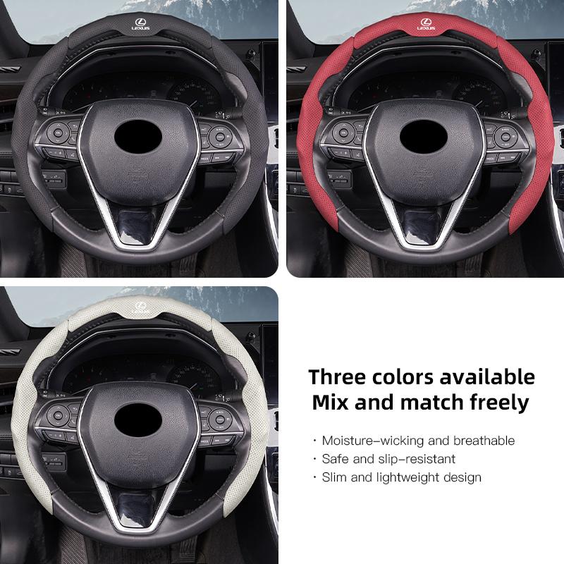 Car keychain/Car Steering Wheel Cover Breathable Anti Slip Cover For Lexus F SPORT ES RX NX LS UX LM LX GX LC RZ IS CT GS RC LBX ADU1