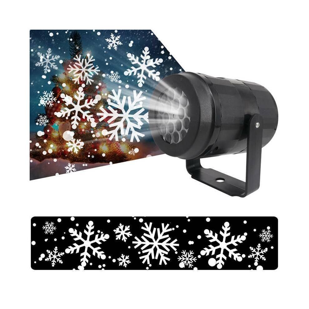 Christmas LED Moving Laser Snow Snowflake Xmas Party Projector Light