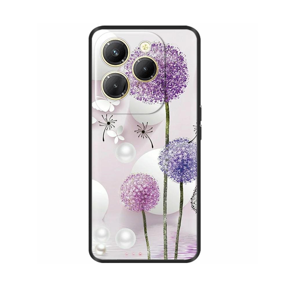 Для чехла Infinix Hot 40 Pro Ударопрочный Силиконовый Мягкий Чехол для Телефона Задняя Крышка для Infinix Hot 40 Pro Hot40 40i Hot40i Чехлы Fundas