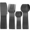 24 шт. набор столовых приборов из черной нержавеющей стали, набор столовых приборов WesternKnife, вилки, чайные ложки, столовые приборы, вилки, матовая кухонная утварь