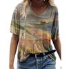 Женская футболка большого размера с 3d абстрактным принтом, повседневная свободная футболка с короткими рукавами, женская футболка 5xl, уличная одежда, летняя одежда