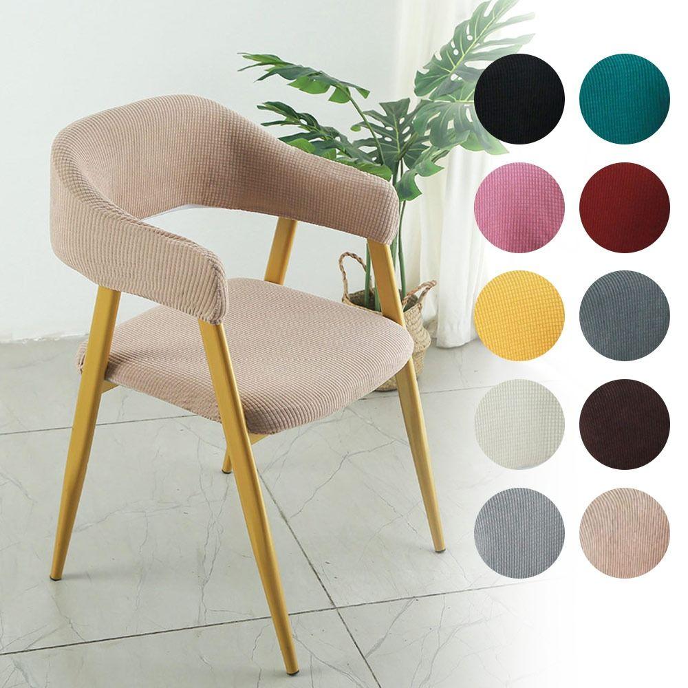 Stretch Fabric Armchair Slipcover Thickened Texture Dining Chair Cover Dining Room