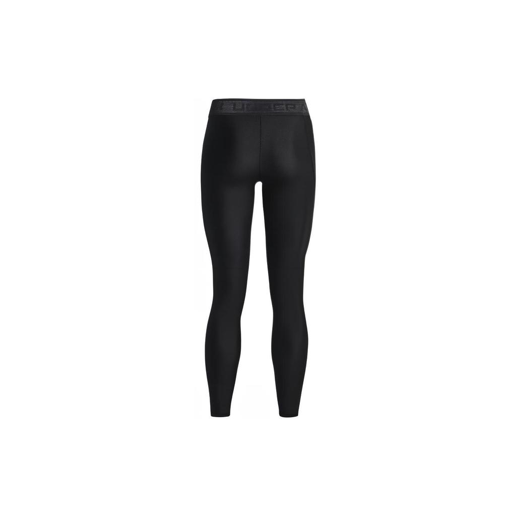 Under Armour Компрессионные штаны HeatGear® Solid Logo для фитнеса, женские, черные, 1377089-001