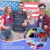 Independence Day Five-pointed Star Decoration Red, And Blue Five-star Bow Star Stick Plug American Independence Day Party Decoration