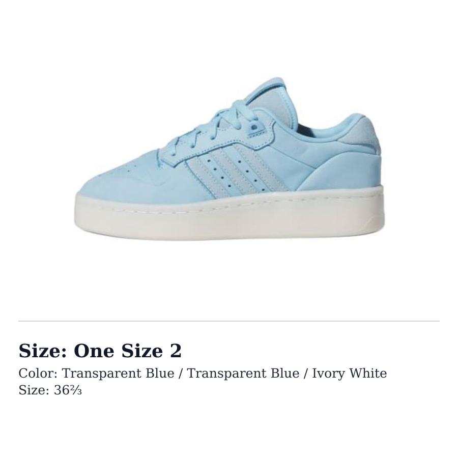 adidas Женские Rivalry Lux Low 'Clear Blue' Женские IH0351