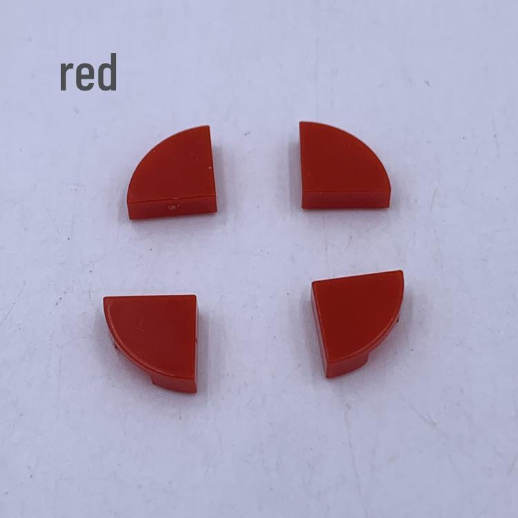 1/4 Round Corner Flat Building Blocks, Arc Fan Shape, 0.1kg Bag, Compatible with 25269 Pieces.