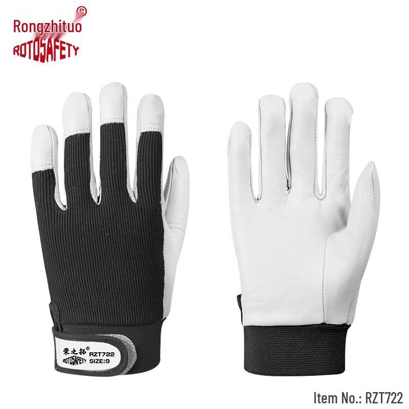 Термостойкие сварочные перчатки из овчины - Подкладка из флиса, Огнеупорные, Износостойкие, Изолирующие