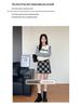 2024 High-Waist Plaid Woolen A-Line Skirt: Autumn/Winter College Style
