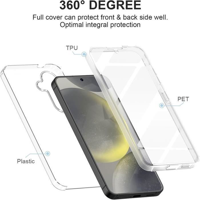 Coque de protection - BOOLING - pour Samsung Galaxy S25 Plus - Antichoc - Transparente - Silicone et PC