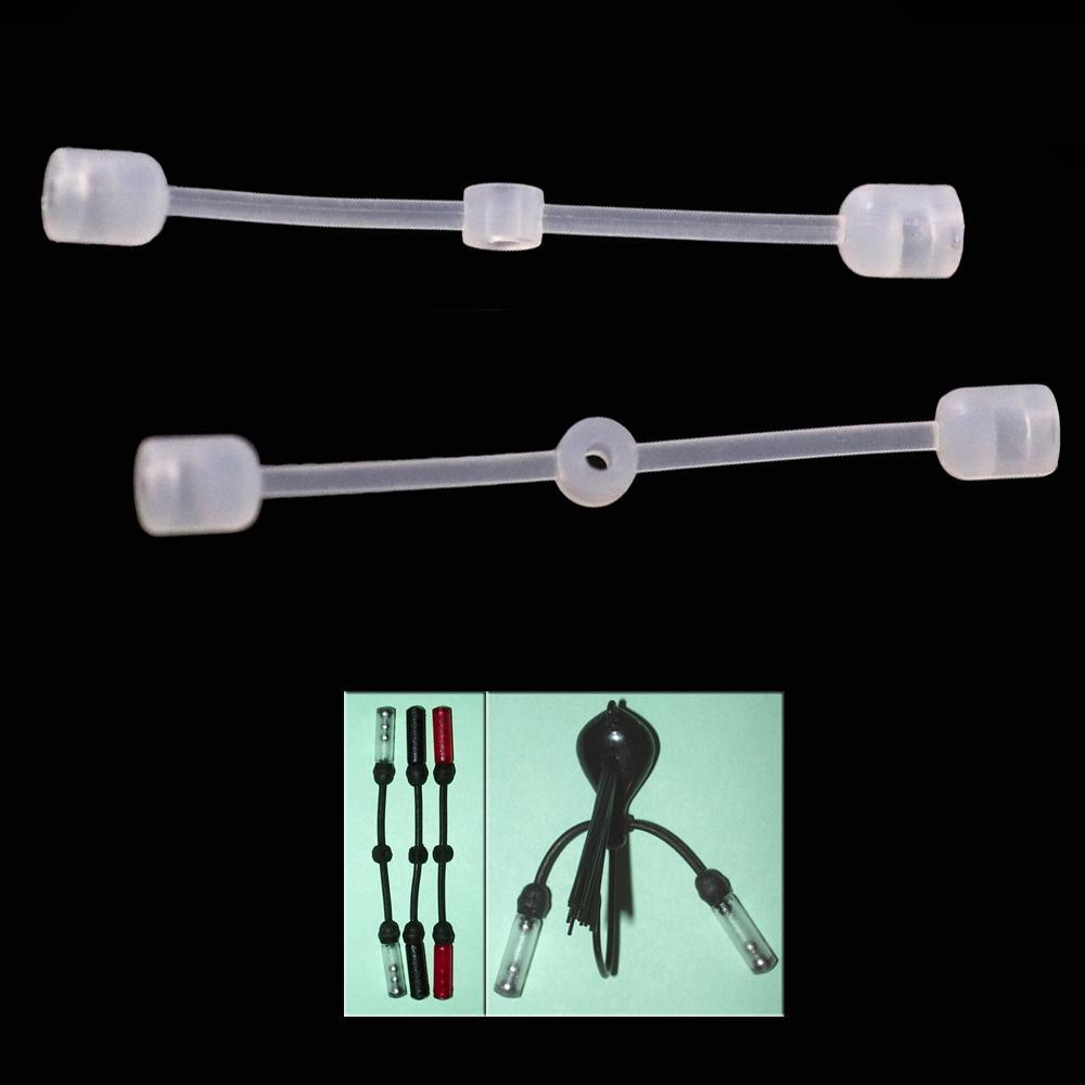 20pcs Fishing Skirt Tools Jig Rattles Connection Straps For Spinnerbait Buzzbait Bass Snapper Fishing Lure Hook Accessories