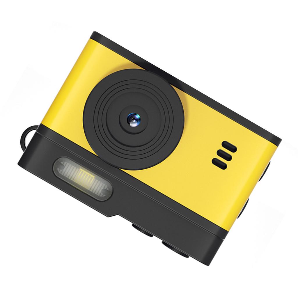 Keychain Camera 0.96inch HD Display 1080P 12MP Vintage Compact Camera with LED Fill Light for Travel Campus
