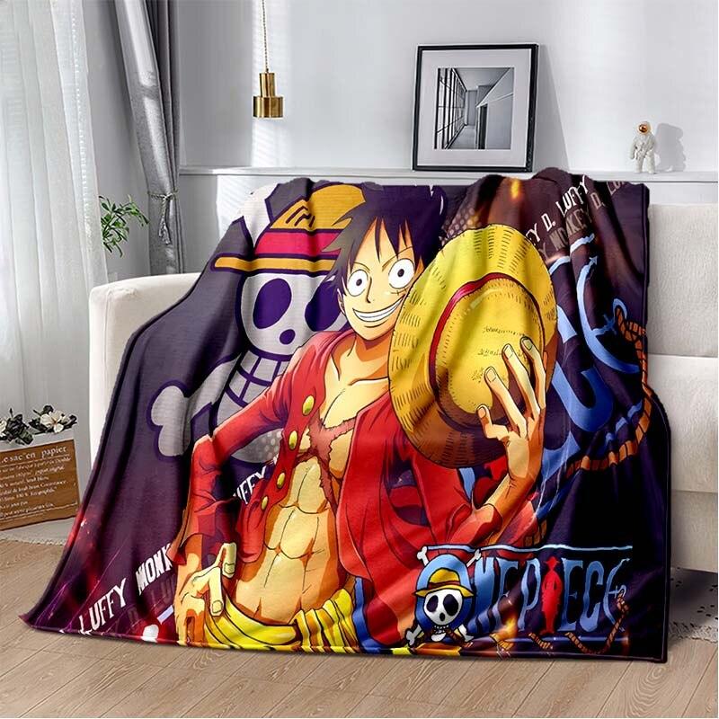 Anime One Piece 3D Printed Art Fleece Blanket for Beds Hiking Picnic Thick Quilt Fashionable Bedspread Fleece Throw Blanket