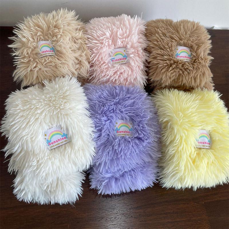 1PC Fleece Thick Soft Winter Warm Scarf Neck Protection Plush Imitation Rabbit Fur Scarf Collar