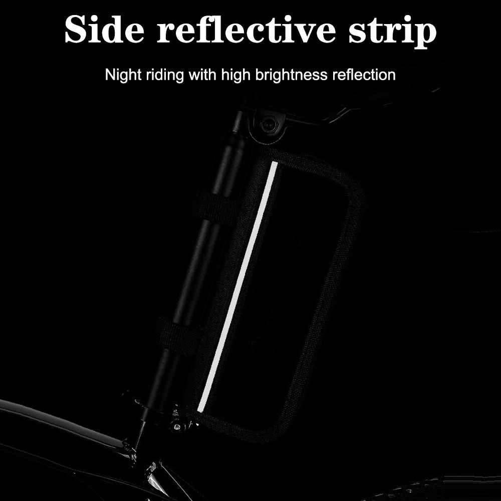 Outdoor Tool Front Tube Frame Bag With Pump Cycling Road Bike Repair Kits Multifunctional Tire Patch Lever Bicycle Repair Kits Bag