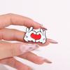 Cartoon Finger Gesture Love You Brooch Enamel Pin Creative Metal Decoration Brooch Backpack Lapel Badge Jewelry Gift for Friends