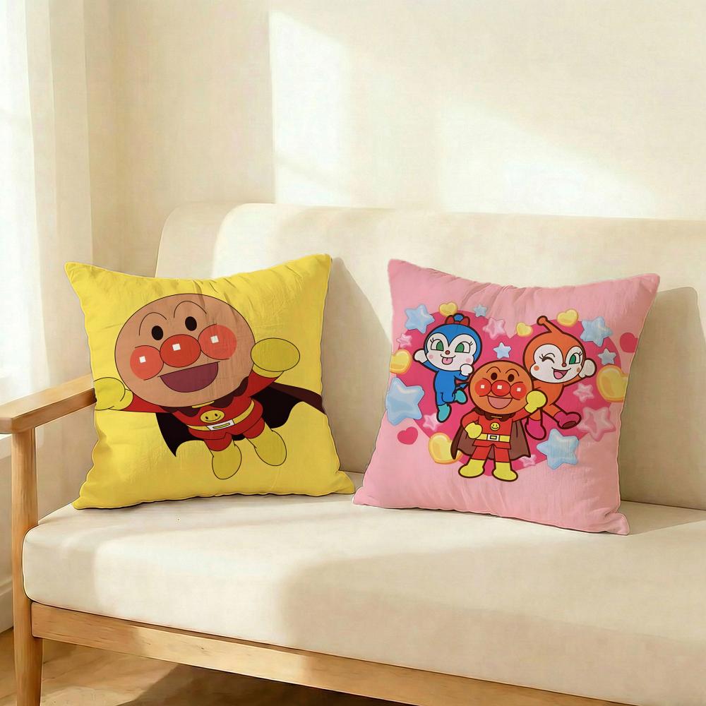Cartoon Anpanman Cushion Cover Decorative Cushions Covers Cover Sofa 50X50 Pillow 4 Piece 45X45 40X40 Pillowcase