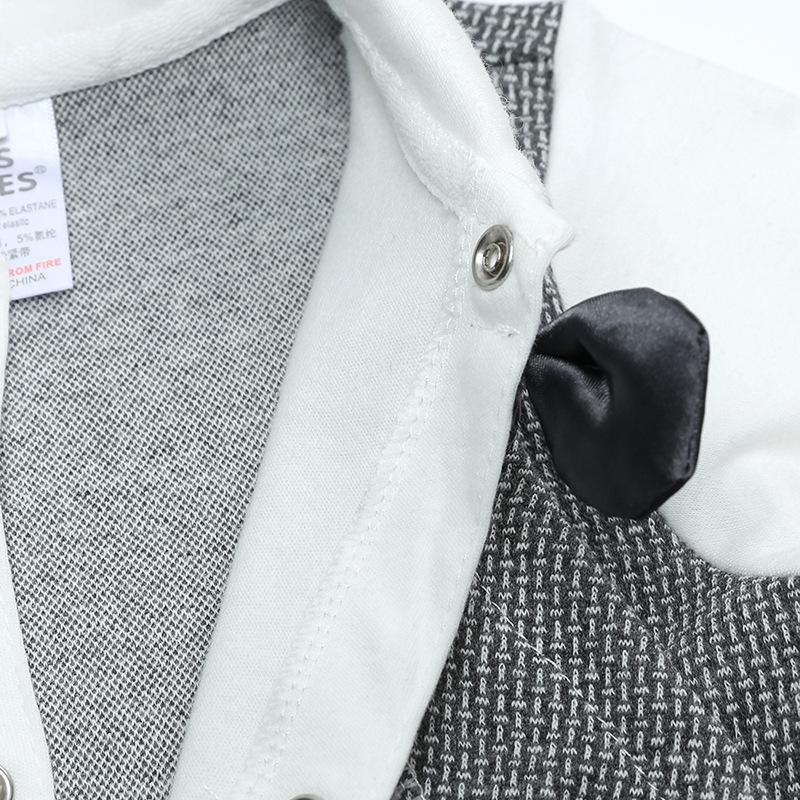 Одежда для маленьких мальчиков, мягкий хлопковый комбинезон для малышей, комбинезон для маленьких джентльменов, одежда