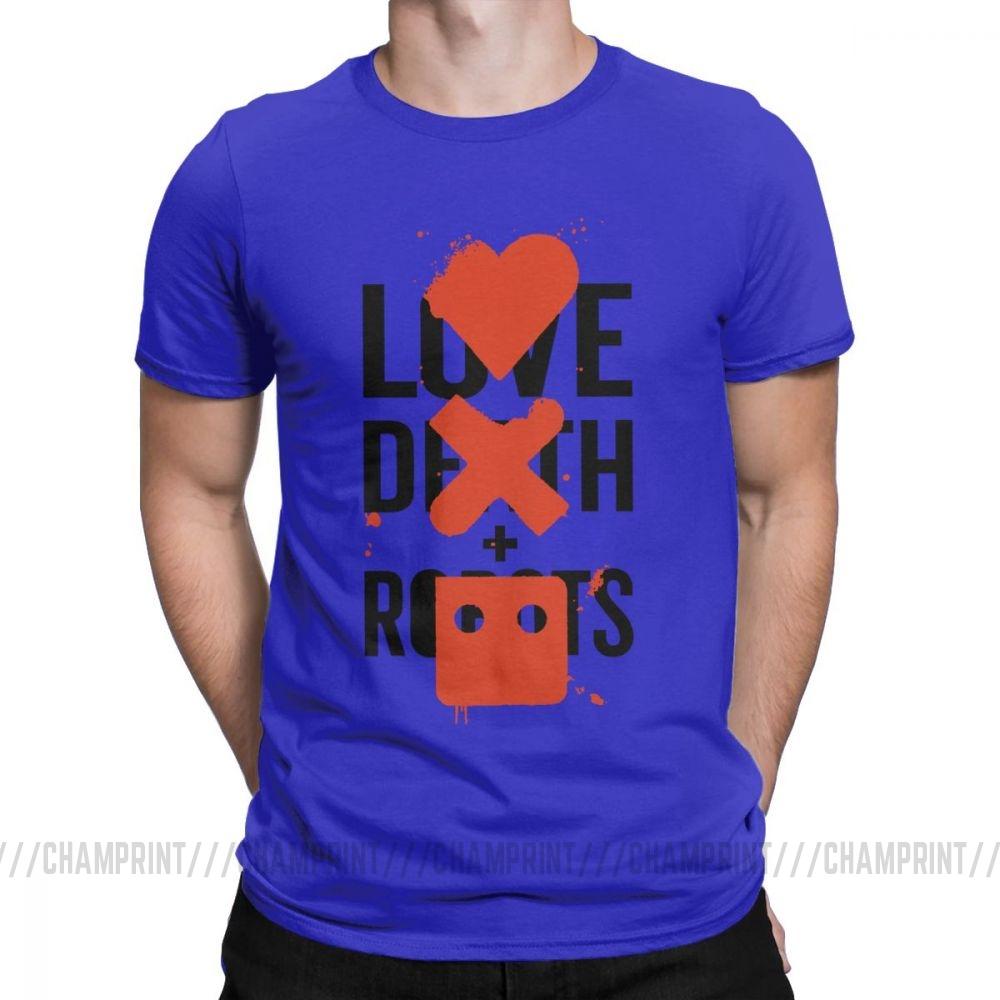 Крутая футболка Love Death And Robots Футболка Большого Фаната Хэви-метал Научная фантастика