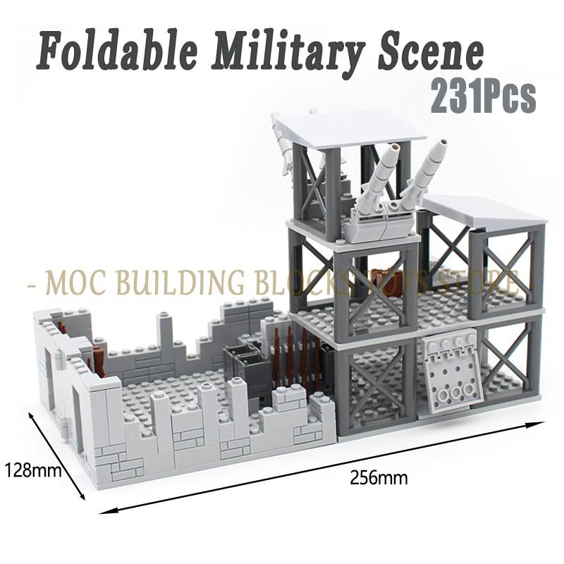 Сцена тюрьмы на военной базе MOC Набор строительных блоков Блоки Кирпичики Архитектурный дизайн Совместимые Аксессуары Игрушки Игровые наборы